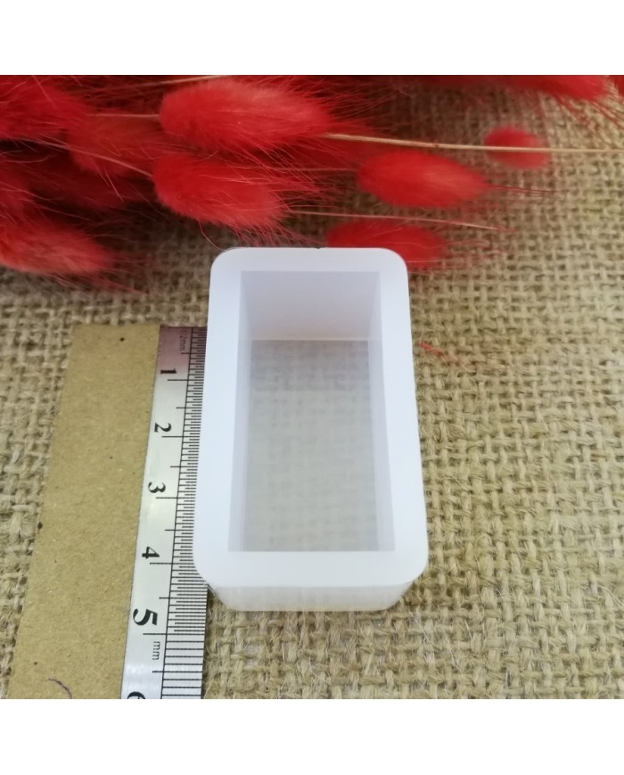 Dikdörtgen Reçine Epoksi,Mum,Sabun ve Beton Kalıbı 4 cm - Kod:18
