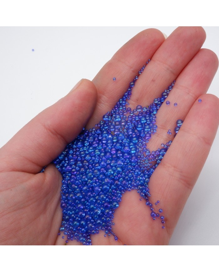 Karışık Mix Renk Uçan Baloncuk Cam Boncuk Deliksiz 10 Gr