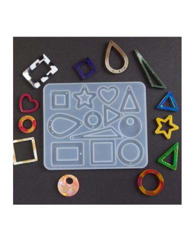 EPOKSİ REÇİNE SİLİKON KALIP - ÇOKLU TAKI KALIBI - 125