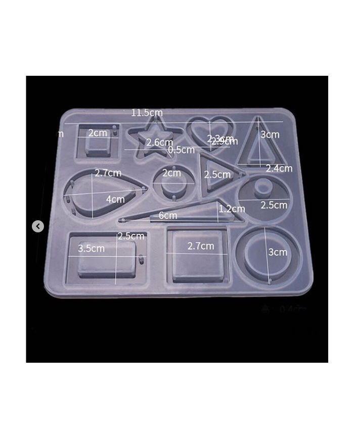 EPOKSİ REÇİNE SİLİKON KALIP - ÇOKLU TAKI KALIBI - 125