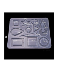 EPOKSİ REÇİNE SİLİKON KALIP - ÇOKLU TAKI KALIBI - 125