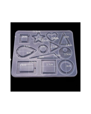 EPOKSİ REÇİNE SİLİKON KALIP - ÇOKLU TAKI KALIBI - 125