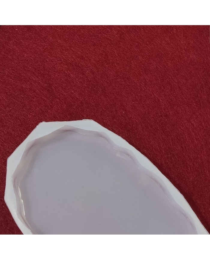 Köşeli Kalp Şeklinde  Reçine Epoksi,Mum,Sabun Kalıbı-Kod:31