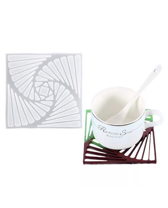 Bardak Altı Desenli Reçine Epoksi Kalıbı -Kod:128