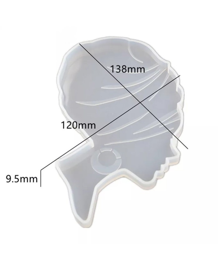 Kadın Silüeti Bardak Altı Reçine Epoksi ve Beton Kalıbı -Kod:240