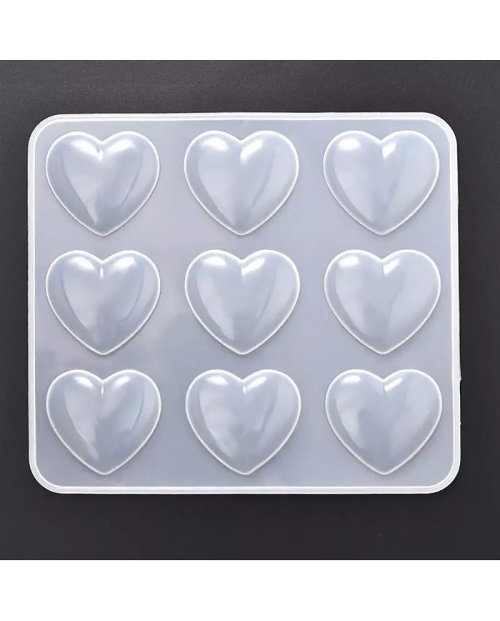 Çoklu Kalp Reçine Epoksi ve Sabun Kalıbı -Kod:275