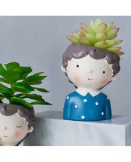 Erkek Çocuk Beton Saksı Silikon Kalıbı - 174