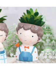 Erkek Çocuk Beton Saksı Silikon Kalıbı - 174