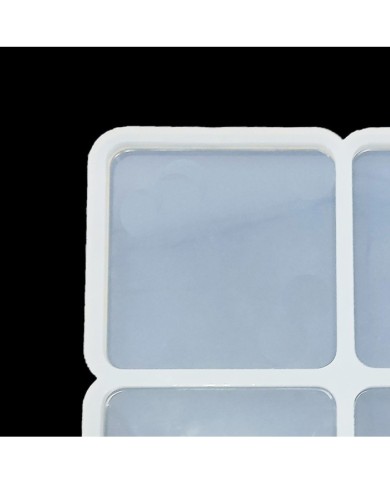 5 ADET Kare Dörtlü Kalıp - Reçine Epoksi Kalıp - ÇB1