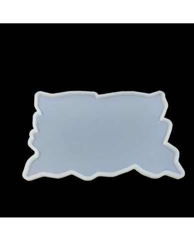 5 ADET Dalgalı Dikdörtgen Tepsi - Reçine Epoksi Kalıp - T8