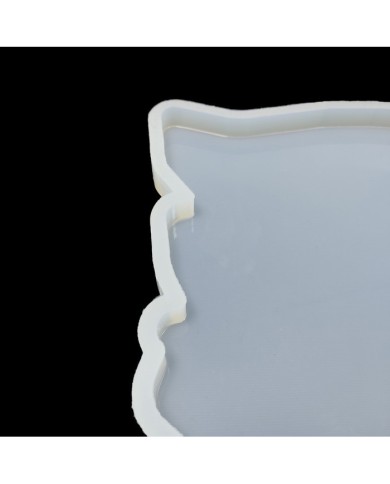 5 ADET Dalgalı Dikdörtgen Tepsi - Reçine Epoksi Kalıp - T8