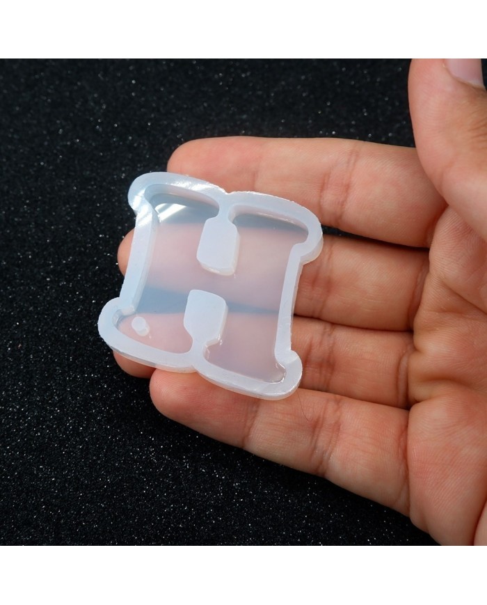 5 Adet Reçine Epoksi Harf Kalıp -  H