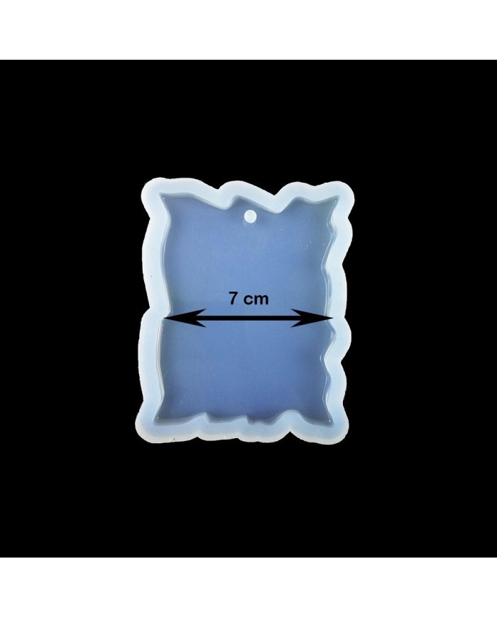 5 Adet Reçine Epoksi Magnet Kalıbı - Dikdörtgen Fotoğraflık - TM 2