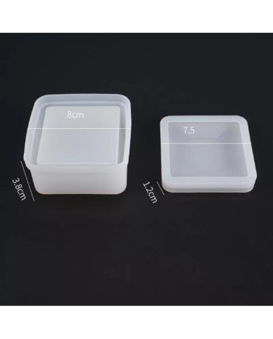 Dörtgen Kapaklı Kalıp - 8x3.8 cm -Kod:981