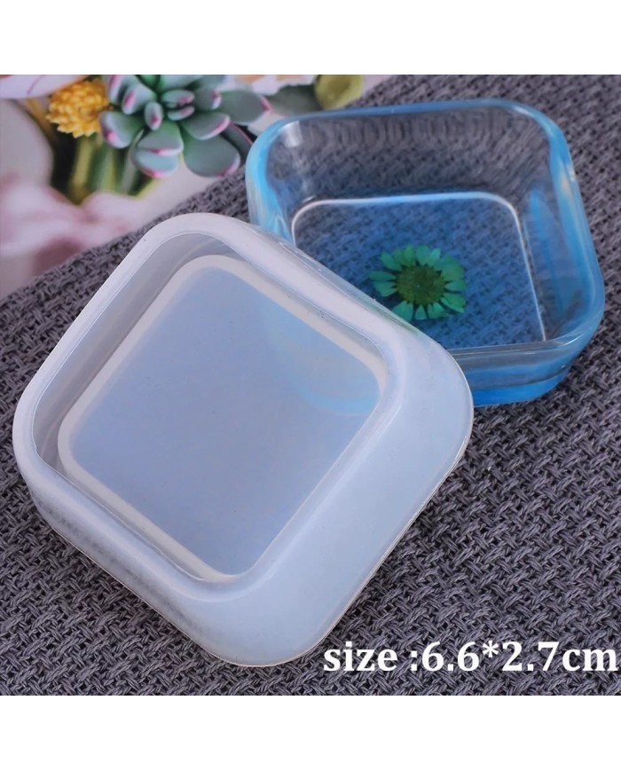 Dörtgen Kase - Reçine Epoksi Kalıbı -Kod:974