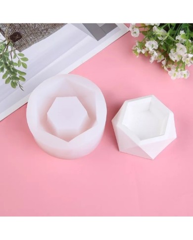 Altıgen Saksı Kalıbı - 8.5x7.3cm -Kod:978