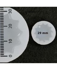 5 Adet - Güneş Kolye Reçine Epoksi Kalıp-delikli - E23