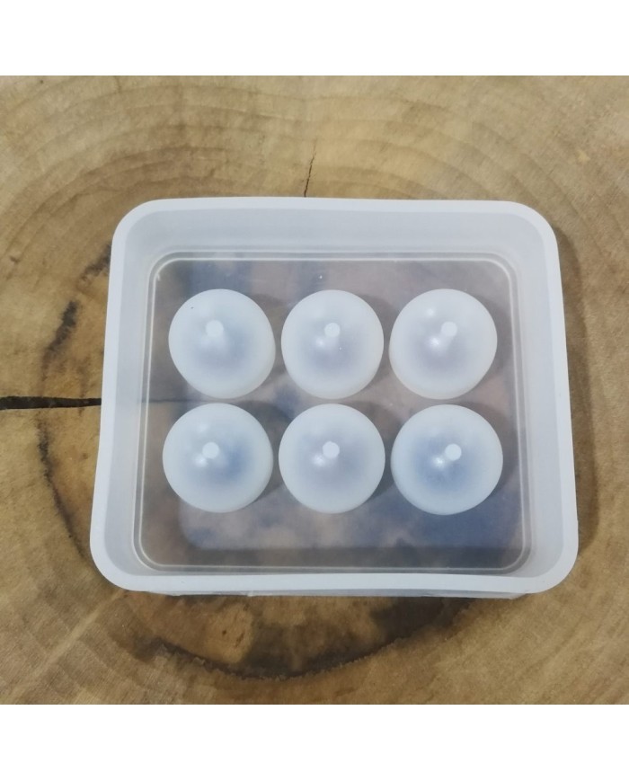 10 Adet - Yuvarlak Boncuk Tesbih Reçine Silikon Kalıbı -16 mm  249