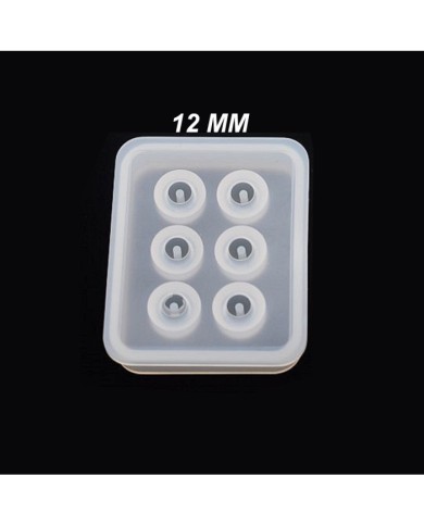 5 adet - Reçine  Epoksi silikon Boncuk Kalıbı -12mm- 161