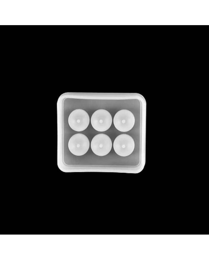 10adet - Reçine  Epoksi silikon Boncuk Kalıbı -12mm-Kod:161