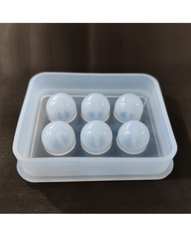 10adet - Reçine  Epoksi silikon Boncuk Kalıbı -12mm-Kod:161