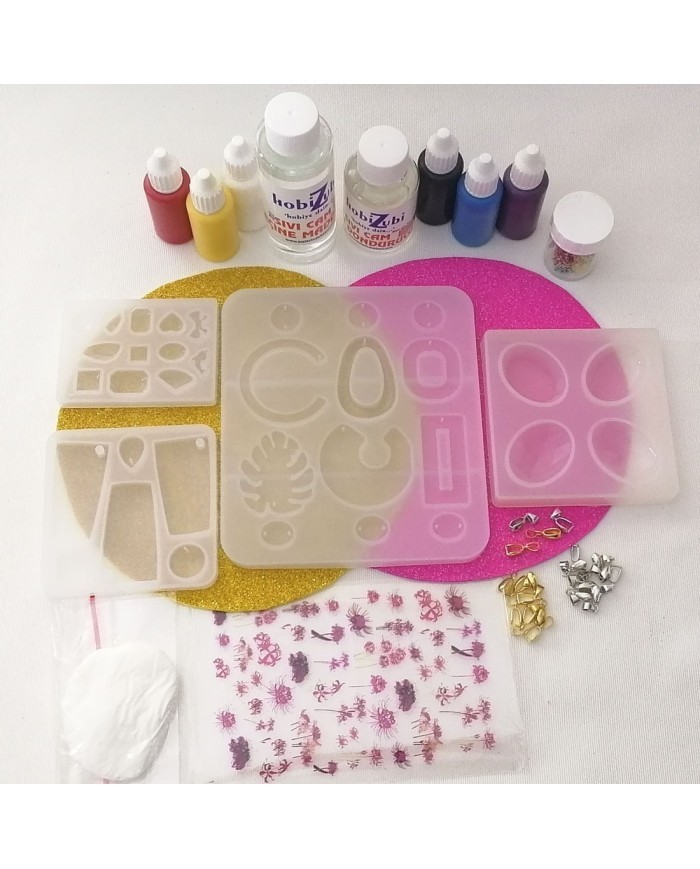 Reçine Epoksi Kolye Seti - (375ml reçine) - 212,82,126,127