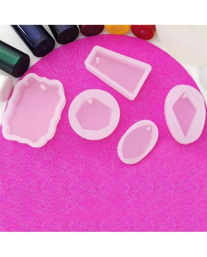 Reçine Epoksi Seti - Anahtarlık Kalıpları (750ml reçine) - E15.A3.A11.E12.417