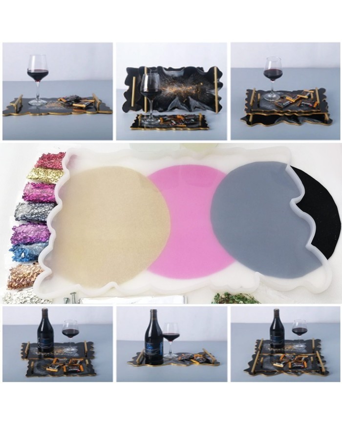 Reçine Epoksi Tepsi Seti - (750ml reçine) -203