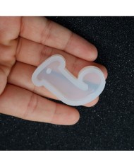 5 Adet - Reçine Epoksi Harf Kalıp - J