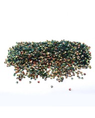 Karışık Üçgen Pul Kırığı - Koyu Yeşil - 10 gr