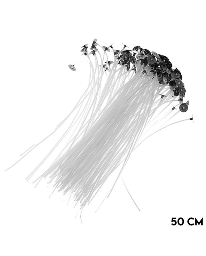 Mum Fitili Hazır Kopçalı 50 cm - 25 Adet