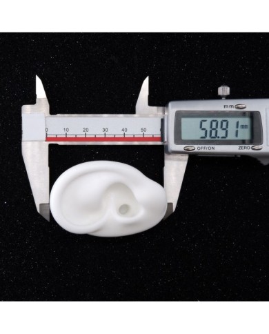 Silikon Kulak  Sol 25 Adet Beyaz  - Takı ve Bijuteri Küpe  Mankeni