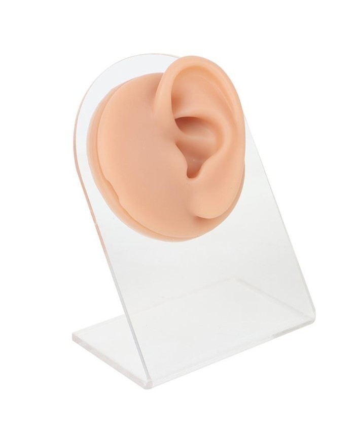 Silikon Kulak Ten Renk  Sol 1 Adet - Takı ve Bijuteri Küpe Mankeni