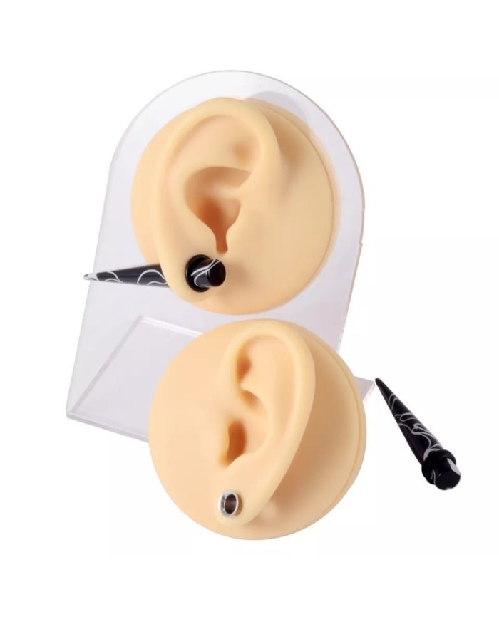 Silikon Kulak Ten Renk  Sol 1 Adet - Takı ve Bijuteri Küpe Mankeni