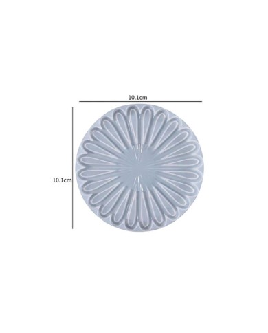 Bardak Altı Reçine Epoksi Kalıp - Desenli Yuvarlak -Kod:1001
