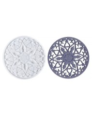 Bardak Altı Reçine Epoksi Kalıp - Nihale -  Çiçek Motifli - 1005