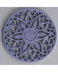 Bardak Altı Reçine Epoksi Kalıp - Nihale -  Çiçek Motifli - 1005