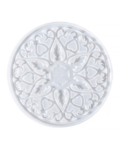 Bardak Altı Reçine Epoksi Kalıp - Nihale -  Çiçek Motifli - 1005