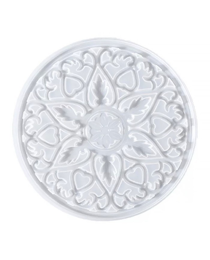 Bardak Altı Reçine Epoksi Kalıp - Nihale -  Çiçek Motifli - 1005