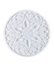 Bardak Altı Reçine Epoksi Kalıp - Nihale -  Çiçek Motifli - 1005