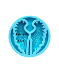 Reçine Epoksi Kalıp - İkili Kolye Küpe Ucu Kanat -Kod:996