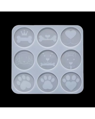 Reçine Epoksi Kalıp - Köpek Magnet - 1000 - 15x15 cm