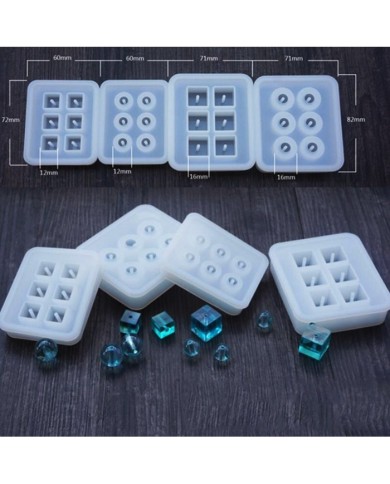 Reçine Epoksi Kalıp 16mm  Kare Boncuk -Kod:100