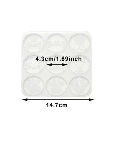 Reçine Epoksi Kalıp - Köpek Magnet - 1000 - 15x15 cm