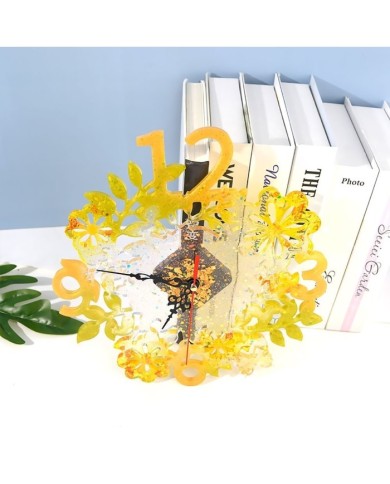 Reçine Epoksi Kalıp - Motifli Saat Kalıbı - 32x34 cm - 1003