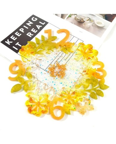 Reçine Epoksi Kalıp - Motifli Saat Kalıbı - 32x34 cm - 1003