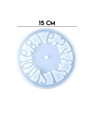 Reçine Epoksi Kalıp - Saat Kalıbı - 15x15 cm -Kod:1002