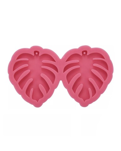 Reçine Epoksi Kalıp - Kolye Küpe Ucu Yaprak Deseni -Kod:997