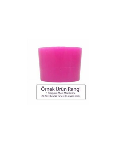 Pembe Mum Boyası 100 GR - Granül Mum Boyası