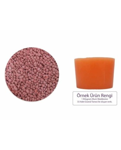 Turuncu Mum Boyası 100 GR- Granül Mum Boyası